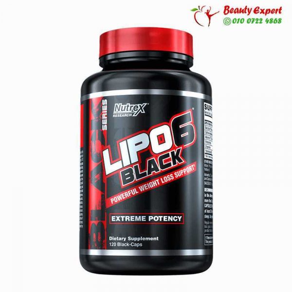 Lipo-6 Black, Extreme Potency, Weight Loss, Nutrex Research, 120 Black-Caps