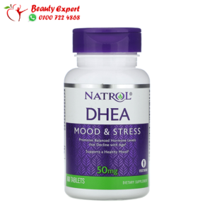 Natrol dhea 50 mg tablets in a bottle