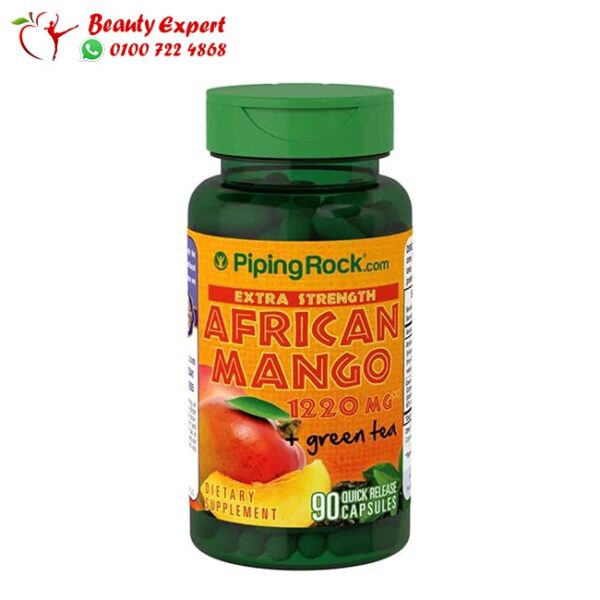 African mango with green tea African mango with green tea