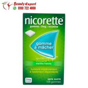 Nicorette gum fresh mint 2 mg 105gommes