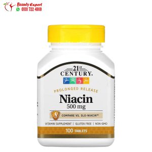 21st Century Niacin Prolonged Release 500 mg 100 Tablets
