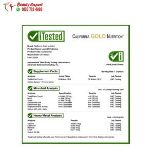 California Gold Nutrition LactoBif Probiotics 30 Billion CFU 60 Veggie Capsules