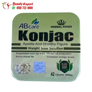 أقراص كونجاك للتخسيس وفقدان الوزن الزائد 30 كبسولة | Konjac Herbal King