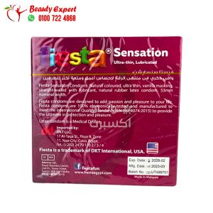 Fiesta sensation condoms, Fiesta Sensation Ultra Thin Condoms 3 Condoms