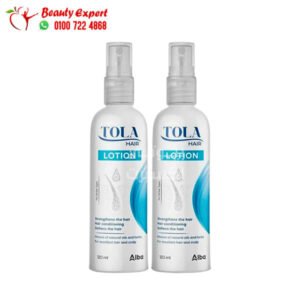 تولا لوشن للشعر لعلاج تساقط الشعر وتنعيمه 120مل * عرض 2 قطعة - tola hair lotion 120ml *2 pieces offer