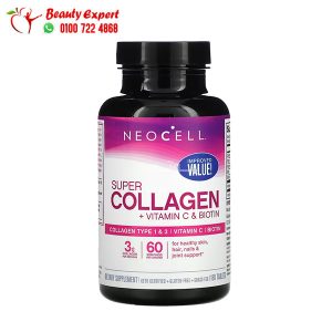 حبوب neocell super collagen c + Biotin لتحسين صحة البشرة والشعر والأظافر والمفاصل 180 قرص - NeoCell Super Collagen + Vitamin C & Biotin 180 Tablets