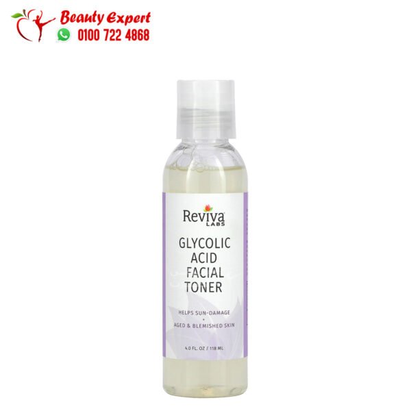 تونر حمض الجليكوليك أفضل تونر للوجه 118 مل Glycolic Acid Facial Toner Reviva Labs - Image 3