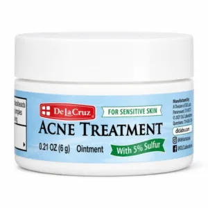 كريم دي لا كروز لعلاج حب الشباب بنسبة 5_ كبريت (6 جم) De La Cruz Acne Treatment with 5_ Sulfur