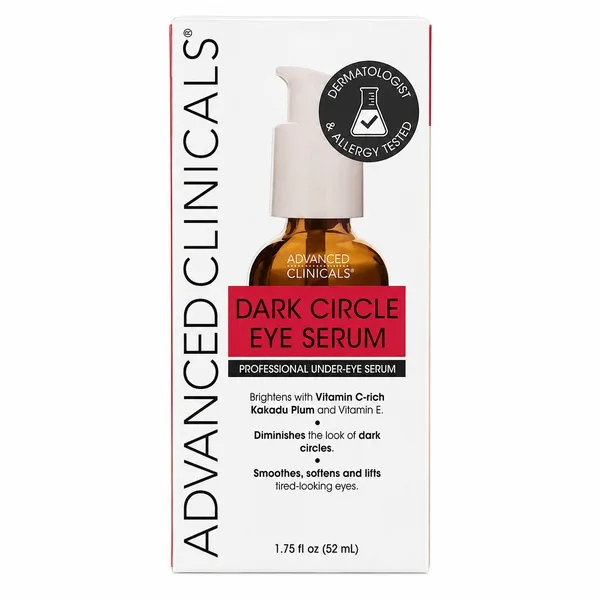 سيروم advanced clinicals للهالات السوداء – علاج مركز لتفتيح تحت العين وترطيبها بعمق