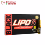 Lipo 6 Black Ultra Slimming Injections 10 Ampoules – 2ml × 1500mg Golden Line