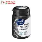 Charcoal Chewing Gum for Teeth Whitening Dontodent Black Shine 50 Pieces