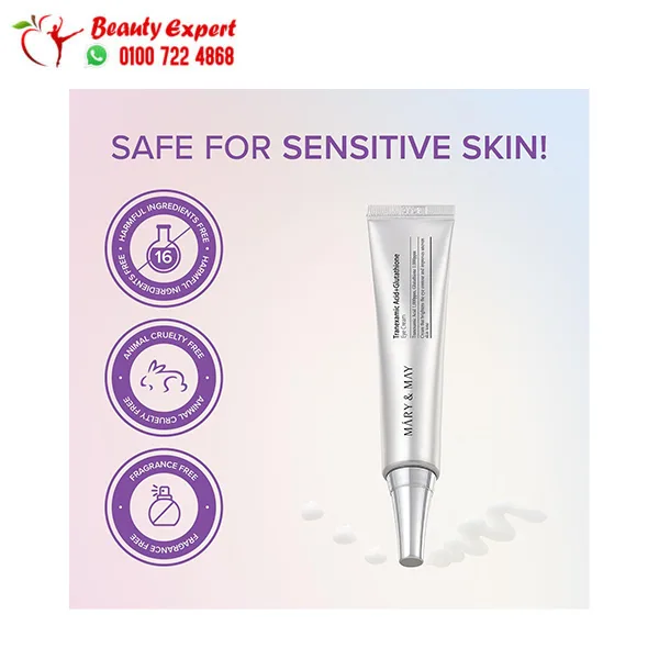 MARY-&-MAY-Eye-Serum... Mary & May Eye Cream with Tranexamic Acid & Glutathione 12g - Image 1