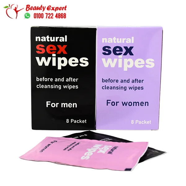 Natural Intimate Wipes for Women – 8 Pieces - Image 2