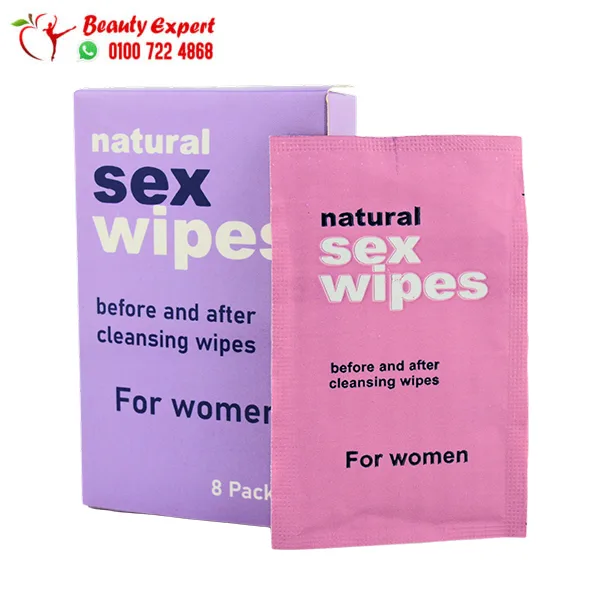 Natural Intimate Wipes for Women – 8 Pieces - Image 3