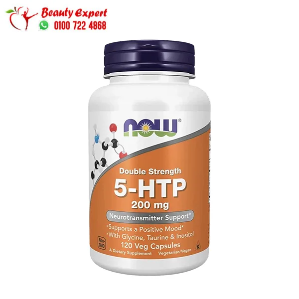 5-HTP 200 mg Capsules for Anxiety & Stress Relief – NOW Foods - Image 1