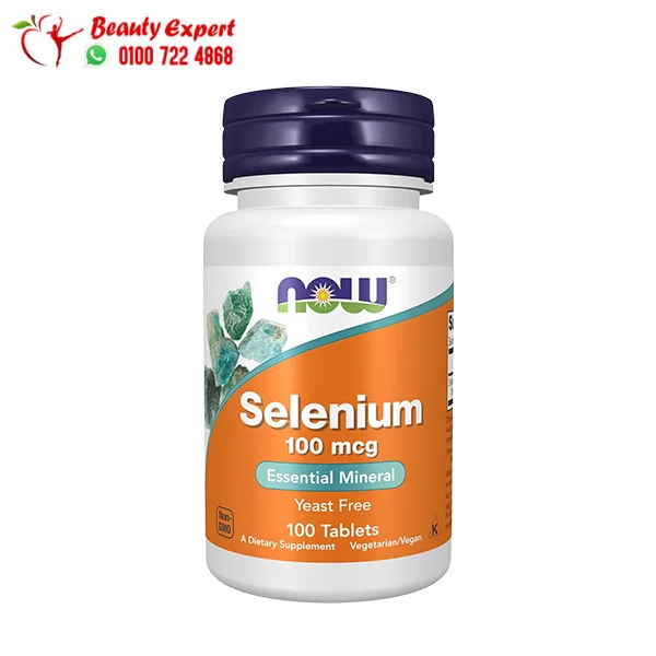 Selenium Tablets 100 mcg NOW Foods for Overall Health Support – 100 Tablets - Image 1