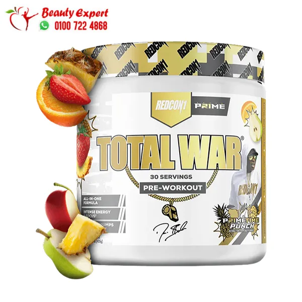 Total-war-pre-workout Total War Redcon1 Pre-Workout Powder Energy Drink – Prime Time Punch – 30 Servings - Image 1