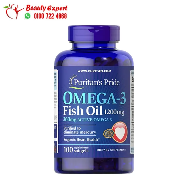 puritan_s-pride-triple-omega-3-6-9-Fish Triple Omega & Borage Oil Capsules Puritan’s Pride 240 Softgels - Image 1