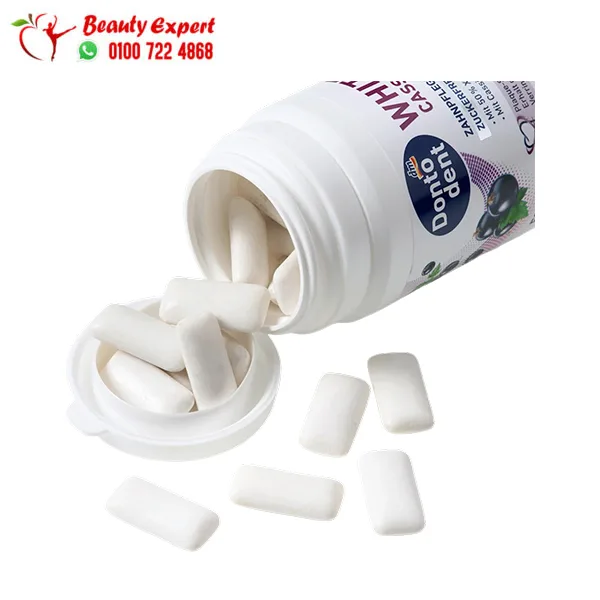 Dontodent White Cassis Sugar-Free Dental Care Gum 50 Pieces - Image 2
