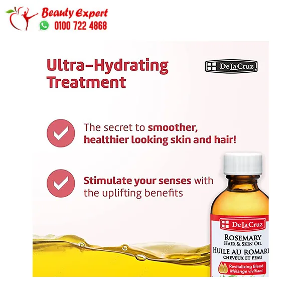 Rosemary Oil for Hair & Skin De La Cruz 59 ml - Image 2