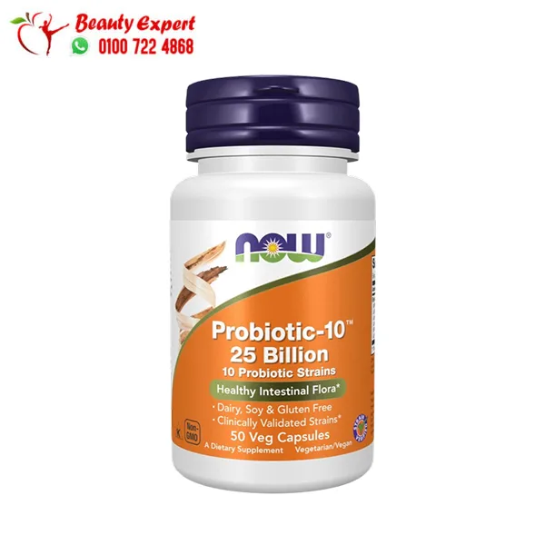 probiotic-10-25-billion-50-veg-capsules Probiotic 10 25 Billion NOW Foods 50 Veg Capsules - Image 1