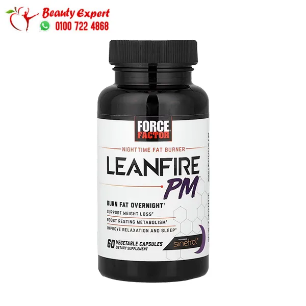 Force-Factor,-LeanFire,-Fast-Acting-PM,-Night-Time-Fat-Burner,-60-Vegetable-Capsules Lean Fire Force Factor Fast-Acting Nighttime Fat Burner Capsules 60 Capsules - Image 1