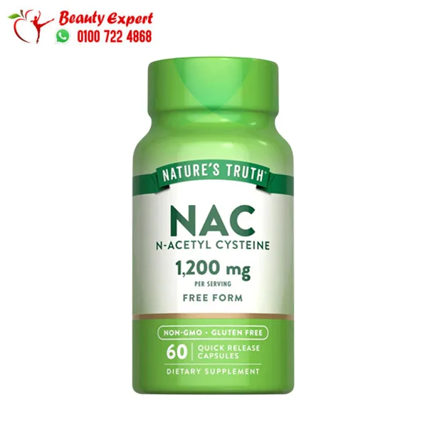 NAC-n-acetyl-cysteine-1200-mg,-60-capsules Nature's Truth NAC 1200 mg Capsules 60 Capsules - Image 1