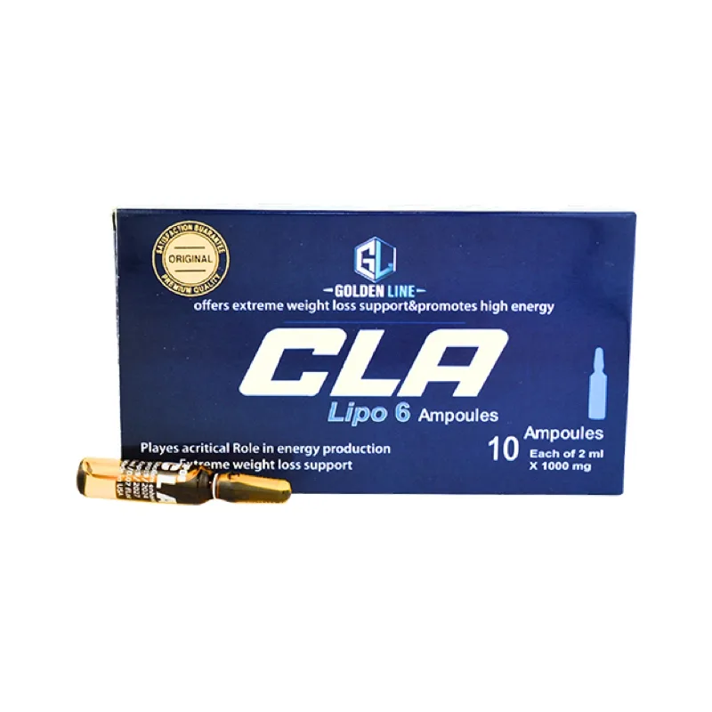 امبولات التنحيف سي ال ايه جولدن لاين 10 امبول - Golden Line CLA Slimming Ampoules 10 Ampoules - in27 امبولات التنحيف سي ال ايه جولدن لاين 10 امبول
